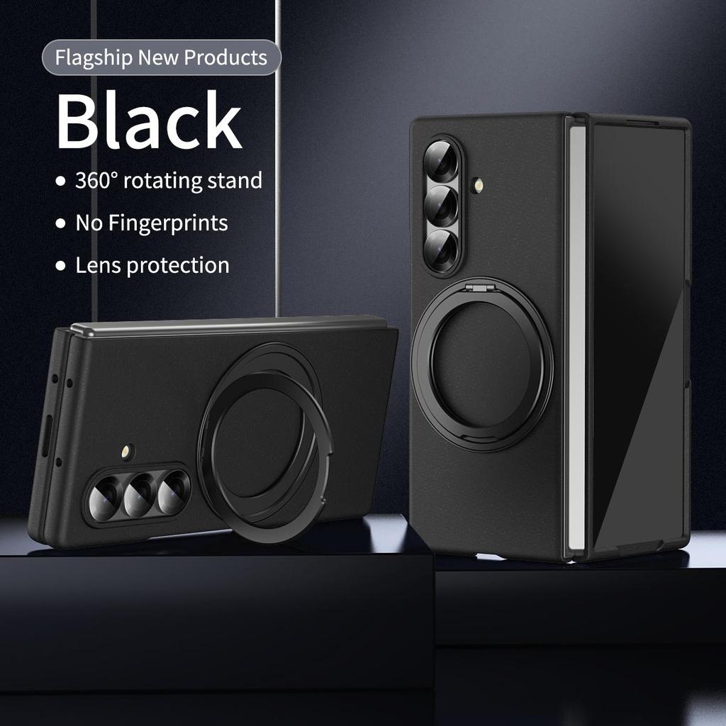 For Samsung Galaxy Z Fold4 5 6 7 8 Wide /Z Fold8 Ultra Hard PC Shockproof Phone Case Kickstand Holder Full Body Protective Cover With Screen Protector