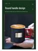 Starbucks-Inspired Vertical Stripe Coffee Mugs - American Style
