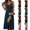 Women's Temperament Elegant Casual Solid Color Straps Dresses