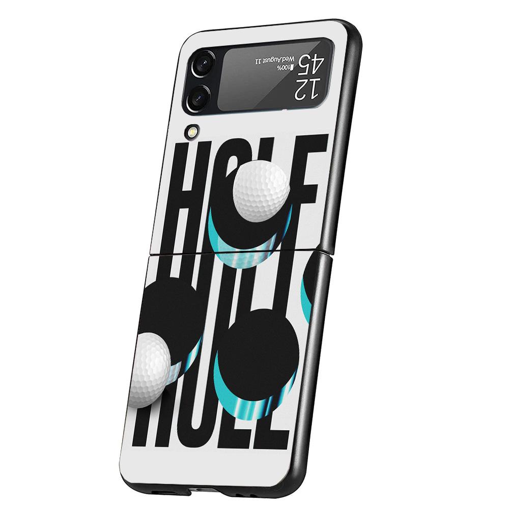 Modern Golf Sports Phone Case For Samsung Galaxy Z Flip 7 6 5 4 3 5G Cover ZFlip7 ZFlip6 ZFlip4 ZFlip5 ZFlip3 Coque Fundas Galax