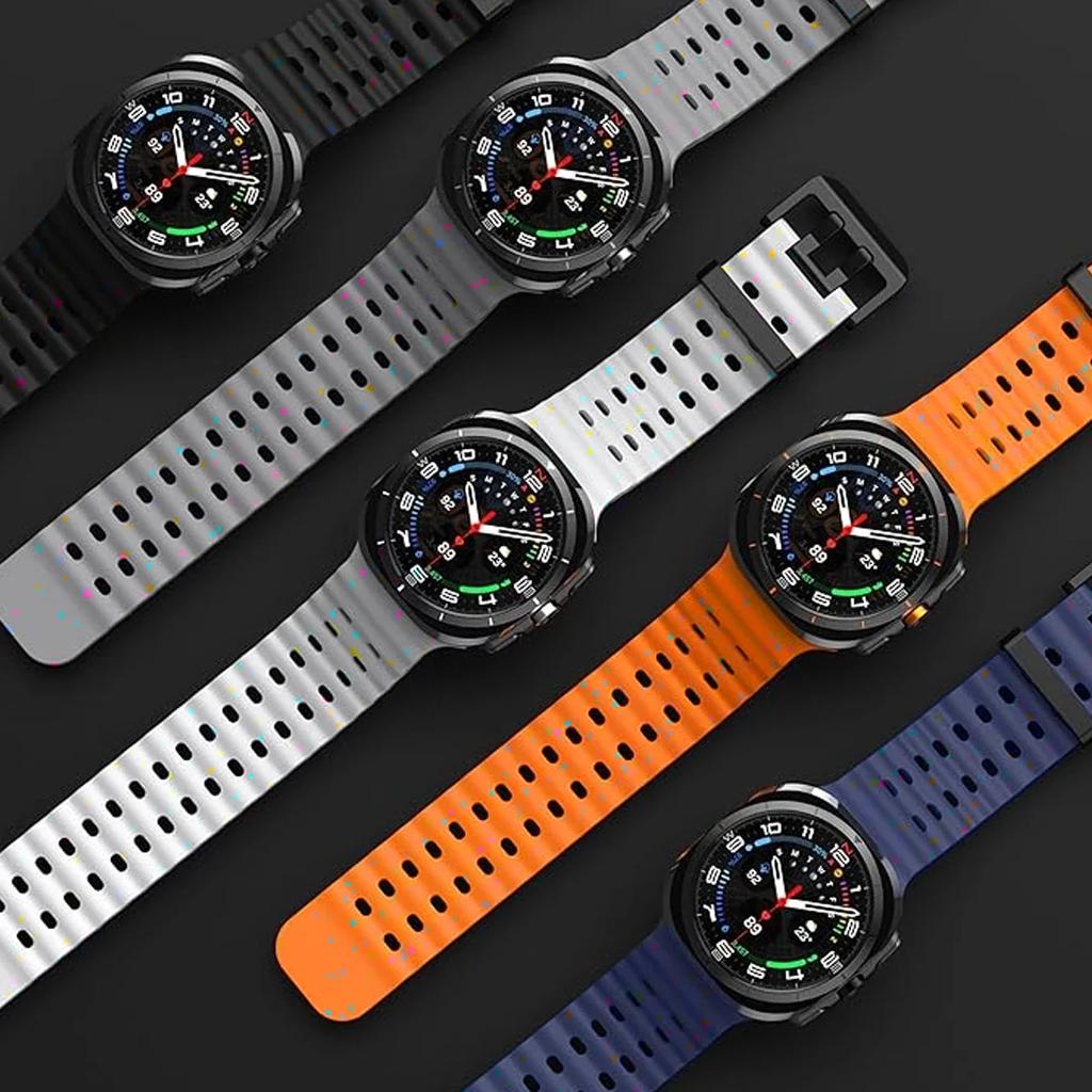 Спортивные ремешки для Samsung Galaxy Watch 7 Ultra 47 мм Аксессуары Оригинальный Морской браслет Ремешок Correa Для Galaxy Watch Ultra 2025 Ремешок
