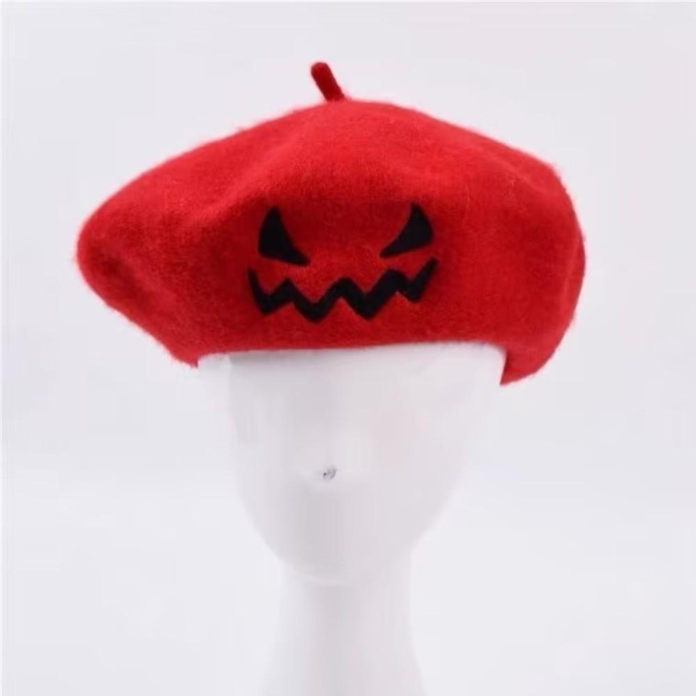Lightweight Pumpkin Beret Hat Classic Artist Hat Fashion Painter Hat Autumn Winter Wear