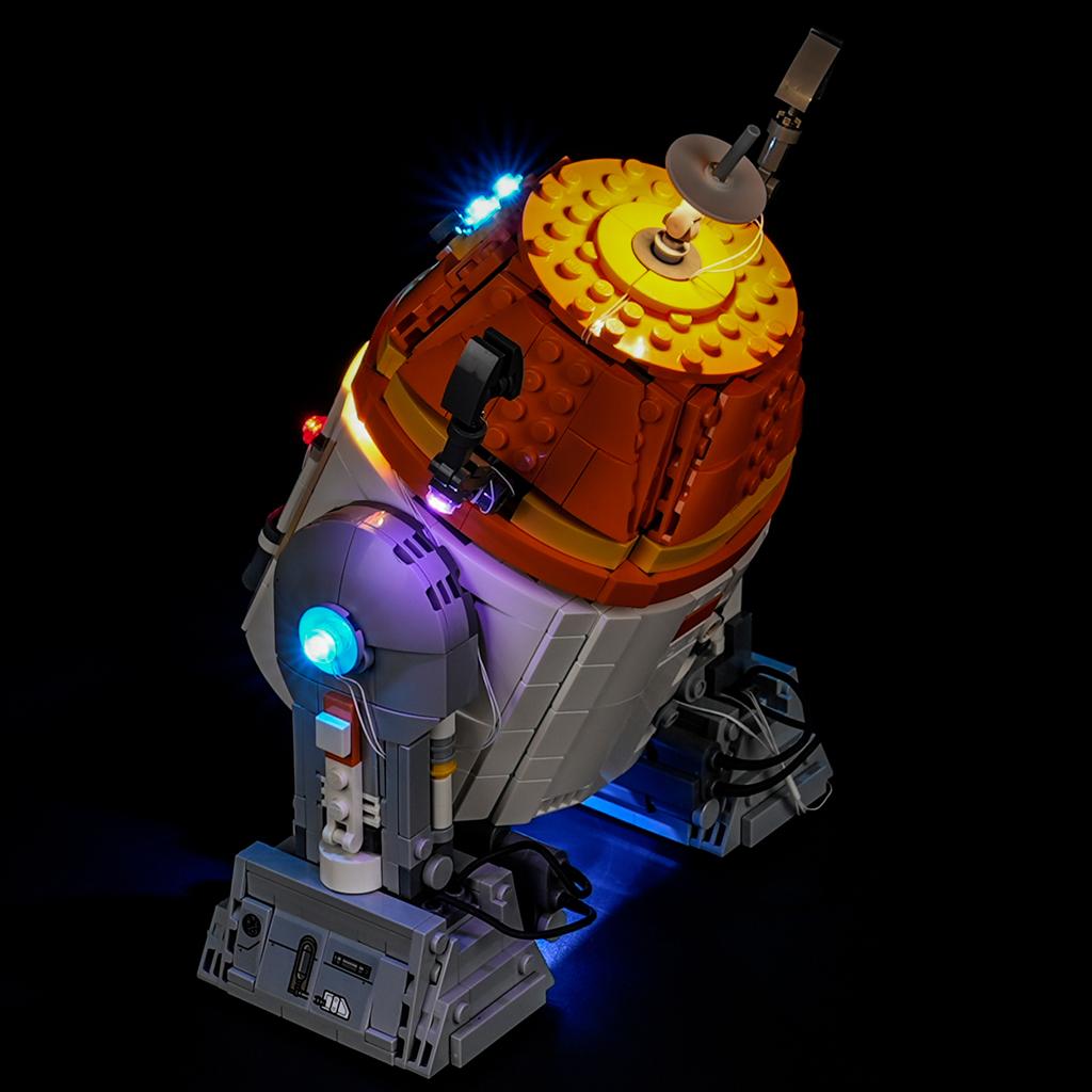 P10102 DIY Светодиодный набор для Lego 75416 Чоппер (С1-10П)™ Дроид-астромеханик Сборный Строительный Блок Игрушка Украшение Регулируемые Световые Аксессуары