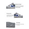 Nike Детские кроссовки Dunk Low GS Wolf Grey Royal Game-Royal White FN3878-001