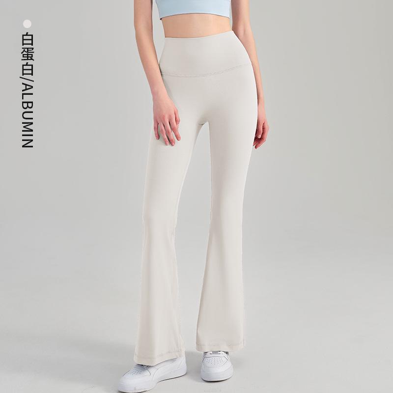 Молодежные брюки для йоги NS Nude Feeling с высокой талией и расклешенным низом для женщин – Подтягивающие бедра, плотно облегающие, идеально подходят для фитнеса и йоги