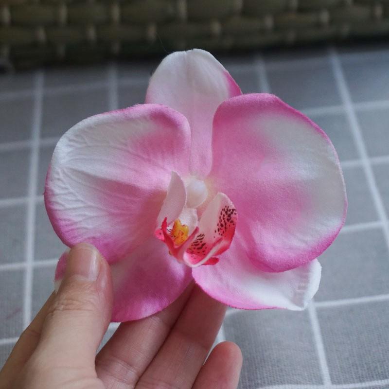 8,5 см заколка для волос в виде орхидеи для женщин, заколки для волос с искусственными цветами, милые аксессуары для волос для свадебной вечеринки, подарки