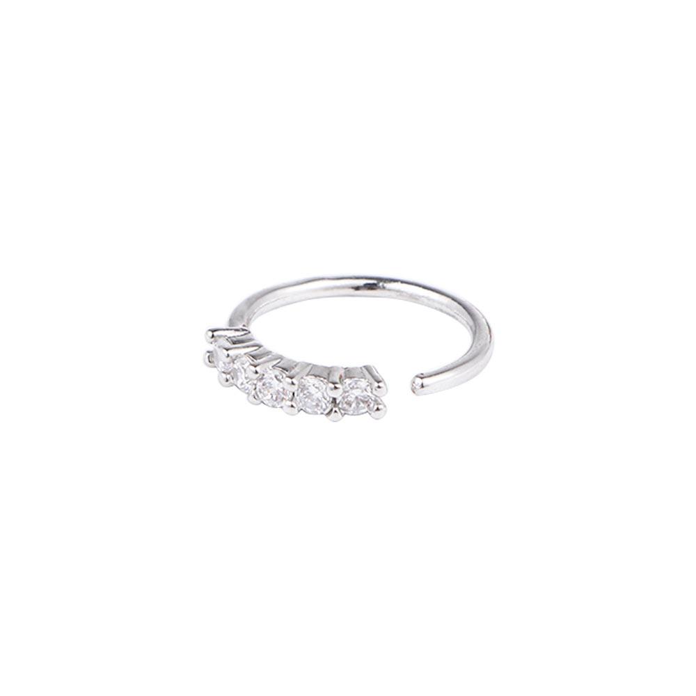 Stainless Steel Fashion Accessories Crystal Rhinestone Ear Hoop Ear Stud Nose Ring Piercing Jewelry