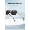 aoron Driving Sunglasses Men's Metal Polarized Fashion Sunglasses