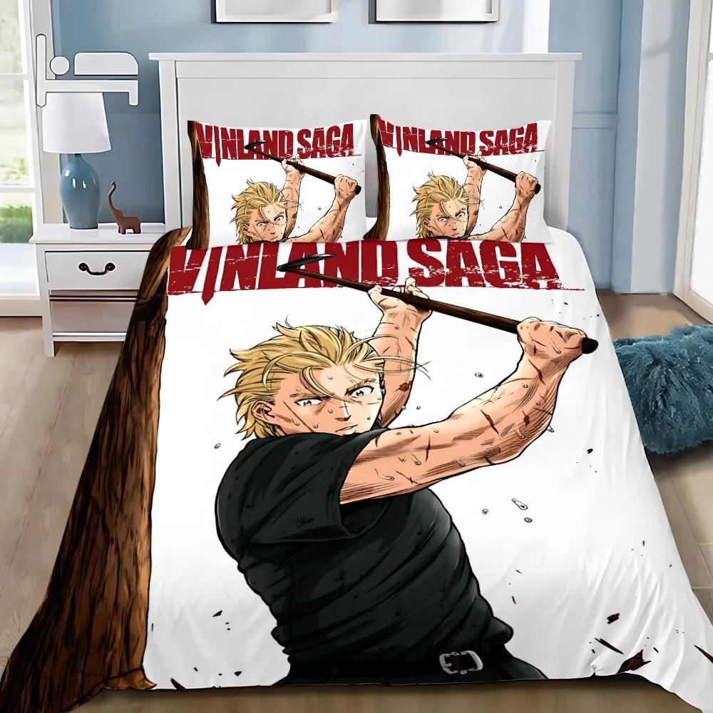 Exquisite 3D V-Vinland Saga Game Bedding Set Duvet Cover Set 2/3piece set Single Double King Size For Kids Birthday Gift