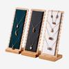 Wooden Necklace Jewelry Display Rack Jewelry Organizer Detachable Jewely Packaging Jewelry Display Props Display Board