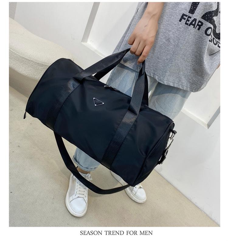 Large Capacity Nylon Travel Bag with Wet/Dry Separation for Sports & Yoga