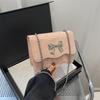 2025 Spring and Summer New Gentle Fashion Korean Version High Value Bow Chain Small Bag Women Versatile Small Square Bag Women