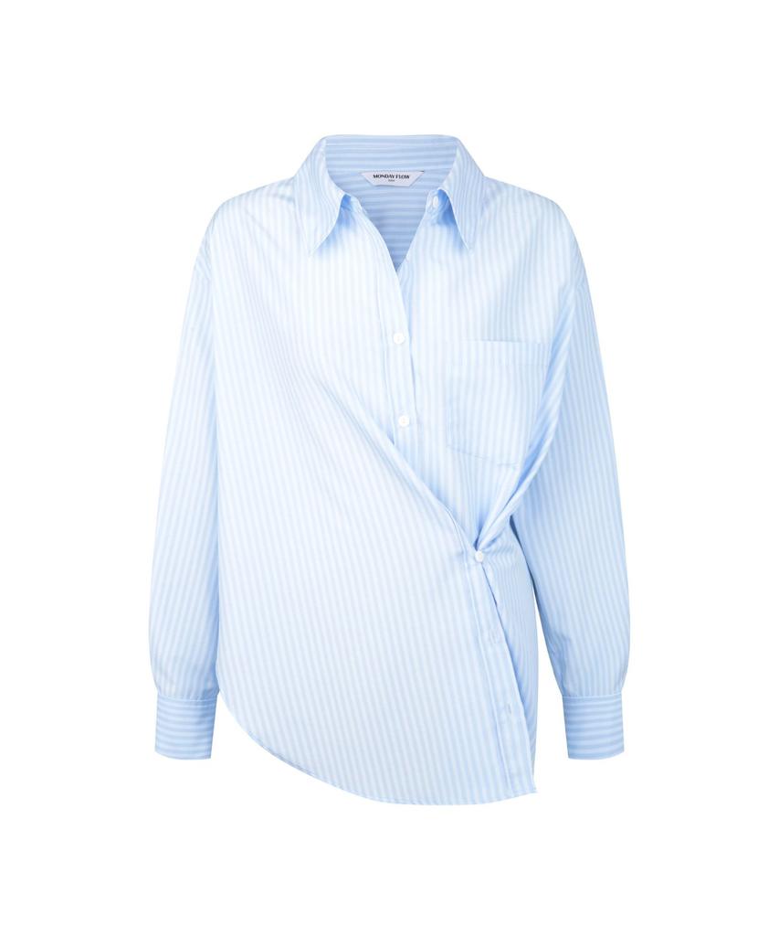 MONDAYFLOW Vacation Two-Way Shirt_Light Blue