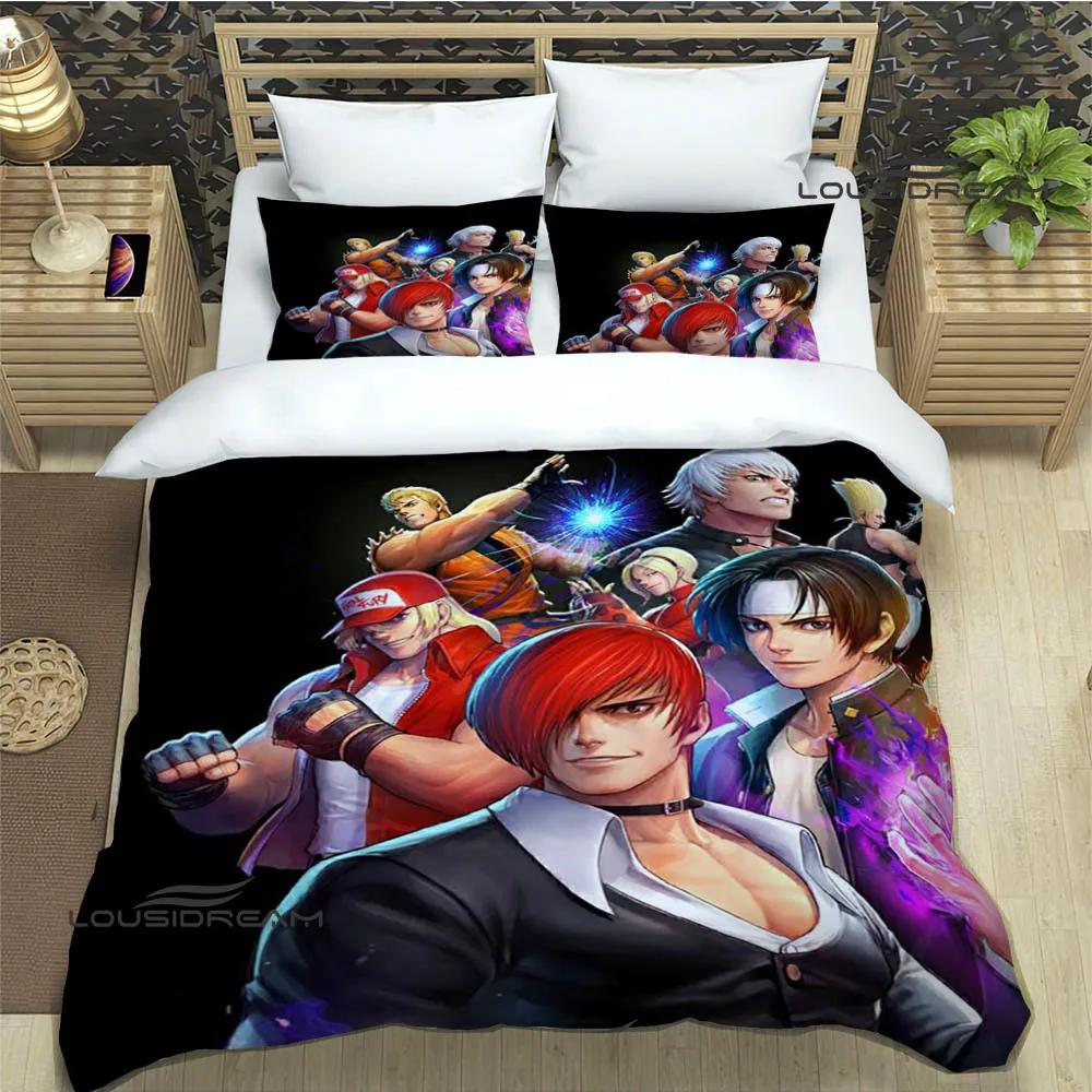 3D игра KOF Мультяшные комплекты постельного белья изысканный набор постельных принадлежностей пододеяльник комплект одеяло комплект постельного белья роскошный подарок на день рождения