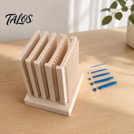 Soft Clay Strip Maker 2-in-1 Polymer Thickness String Roller Tool And Bead Maker, 1-5mm 5 Pcs Dual-Sided Professional Molding Mini Ball Set,