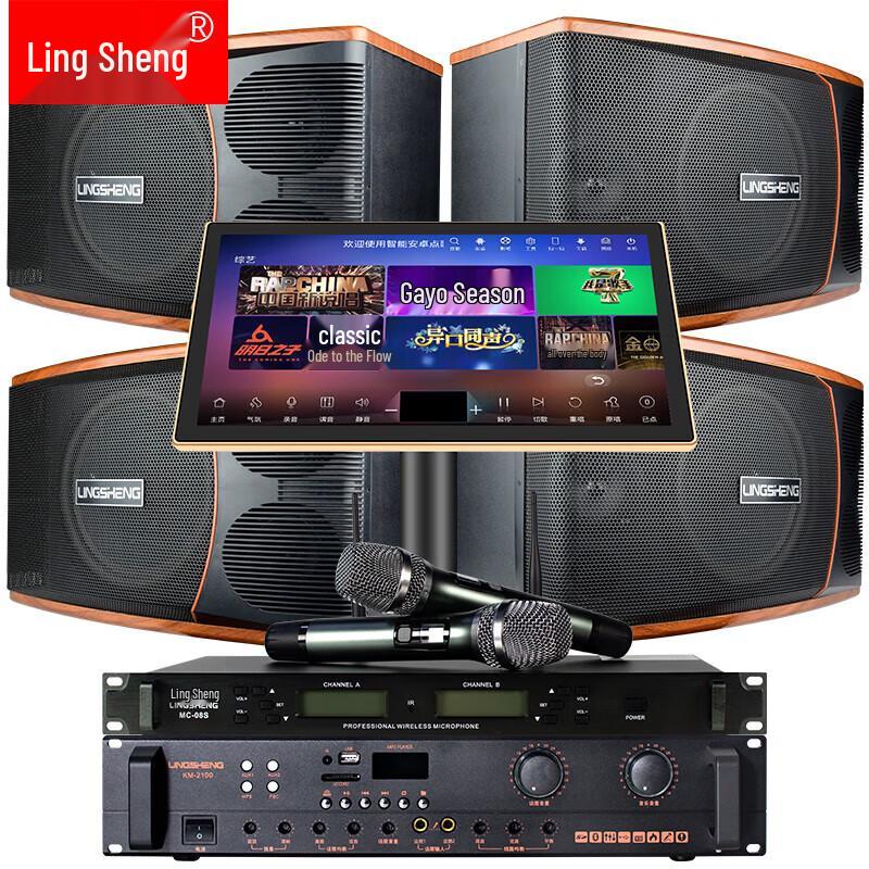 LINGSHENG Home Theater KTV System with Integrated Amplifier