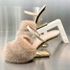 Fashion Women Single Shoes Fashion Sexy Anti Slip High Heels 2025New Special-shaped Half-support Simple Banquet Shoes for Women Footwear