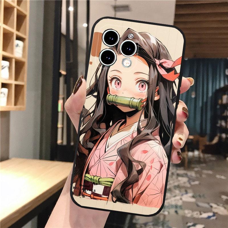 Чехол для телефона Nezuko Kamado Demon Slayer Для iphone 17 Pro Max Air 16 15 14 13 Pro Max 15 16 Pro 15Plus Корпус