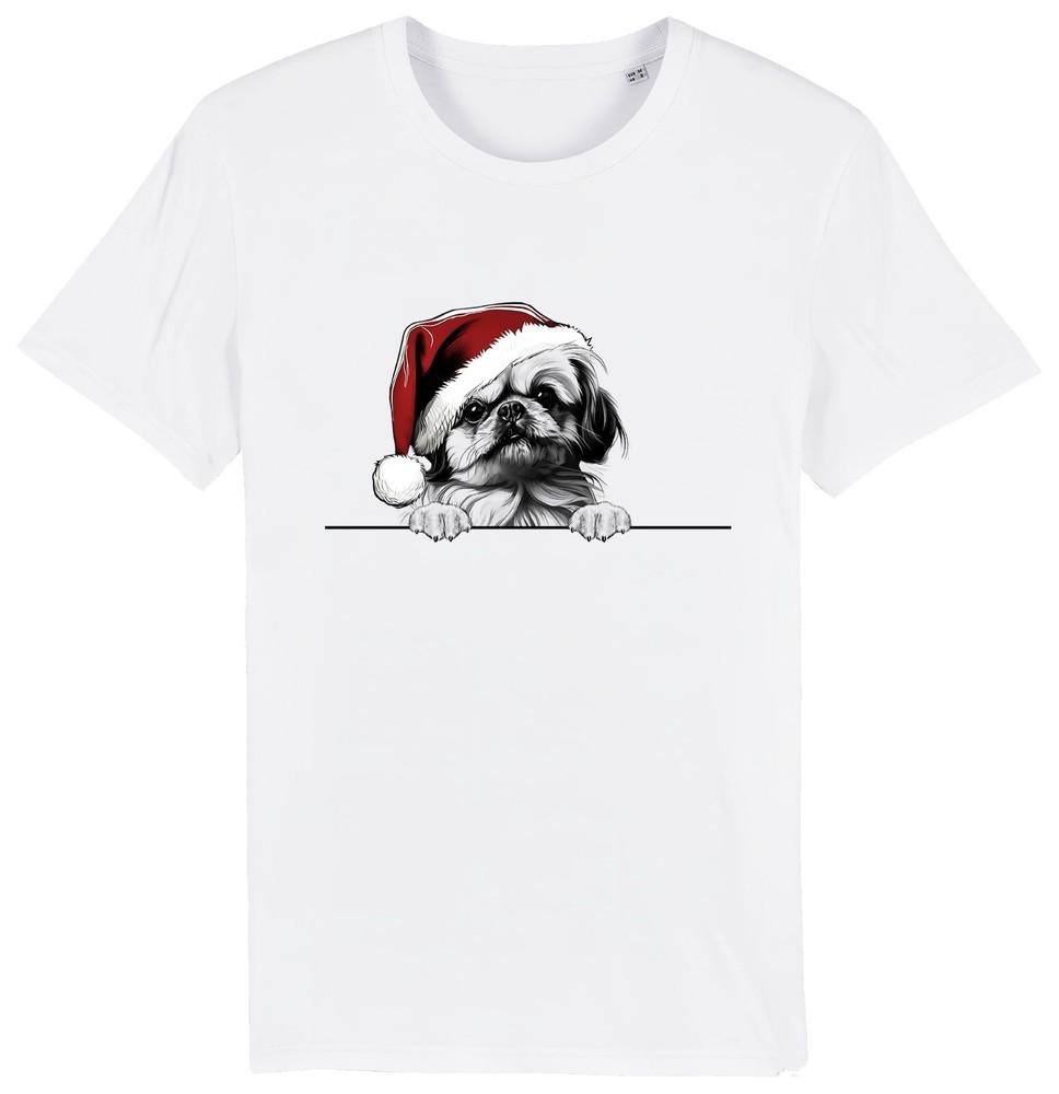 PEKINGESE Christmas Dog T-Shirt Mens Womens Kids Dogs Gift Organic Tee Puppy
