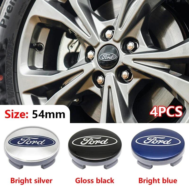 New 2026 Car Sticker 2025 Hot Ford 54mm Car Badge Original Wheel Center Cap Car Badge Wheel For Ford Focus MK2 Fiesta Mondeo She