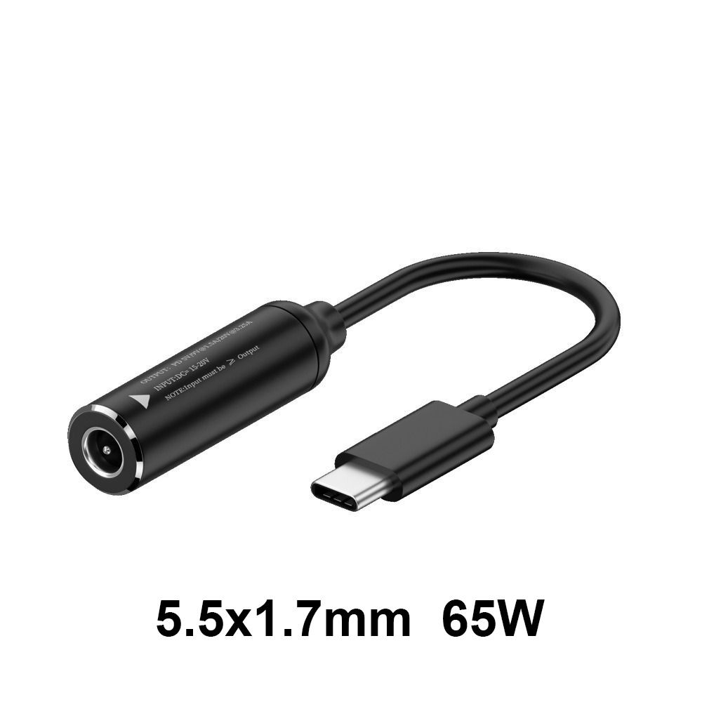 Professional USB C Connector Converter Power Adapter DC to Type C PD 65W