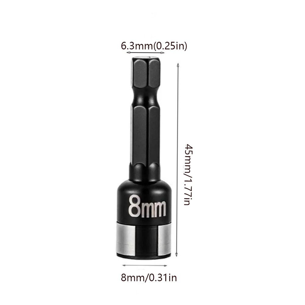 10Pcs 8mm Socket Adapter Non Magnetic Sleeve Wrench Nut Screwdriver Driver Impact Driver