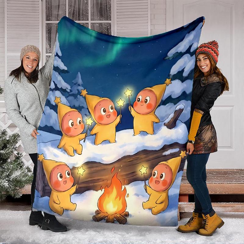 Twinkle Twinkle Cozy Aurora Star Friends Blanket Blanket Soft And Comfortable Bedroom Office Rest Blanket Christmas Gifts