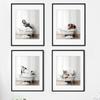 Cute Animal Adorable Elephant In Tub Wall Art Retro Poster Polar Bear Penguins Bathroom Decor Canvas Painting Nordic Home Print