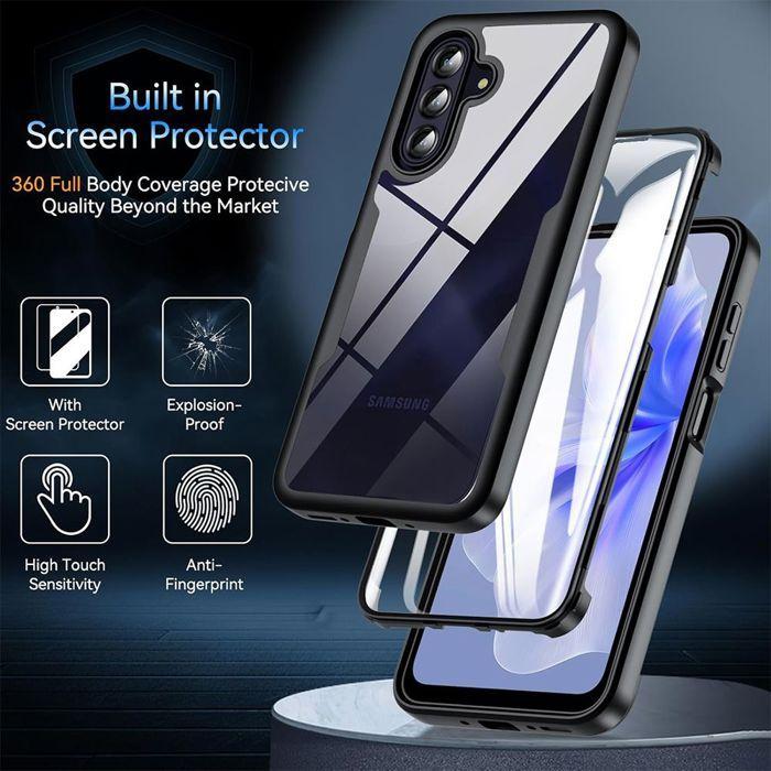 Coque de protection - BOOLING - pour Samsung Galaxy A56 5G - Protection intégrale - Antichoc - Noir