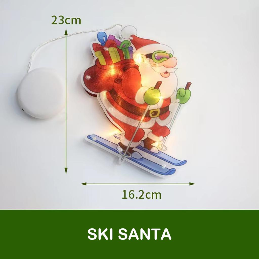 Latest LED Christmas Sucker Light Christmas Decorations for Home Santa Claus/Snowman Window Light Navidad Natale New Year Gifts