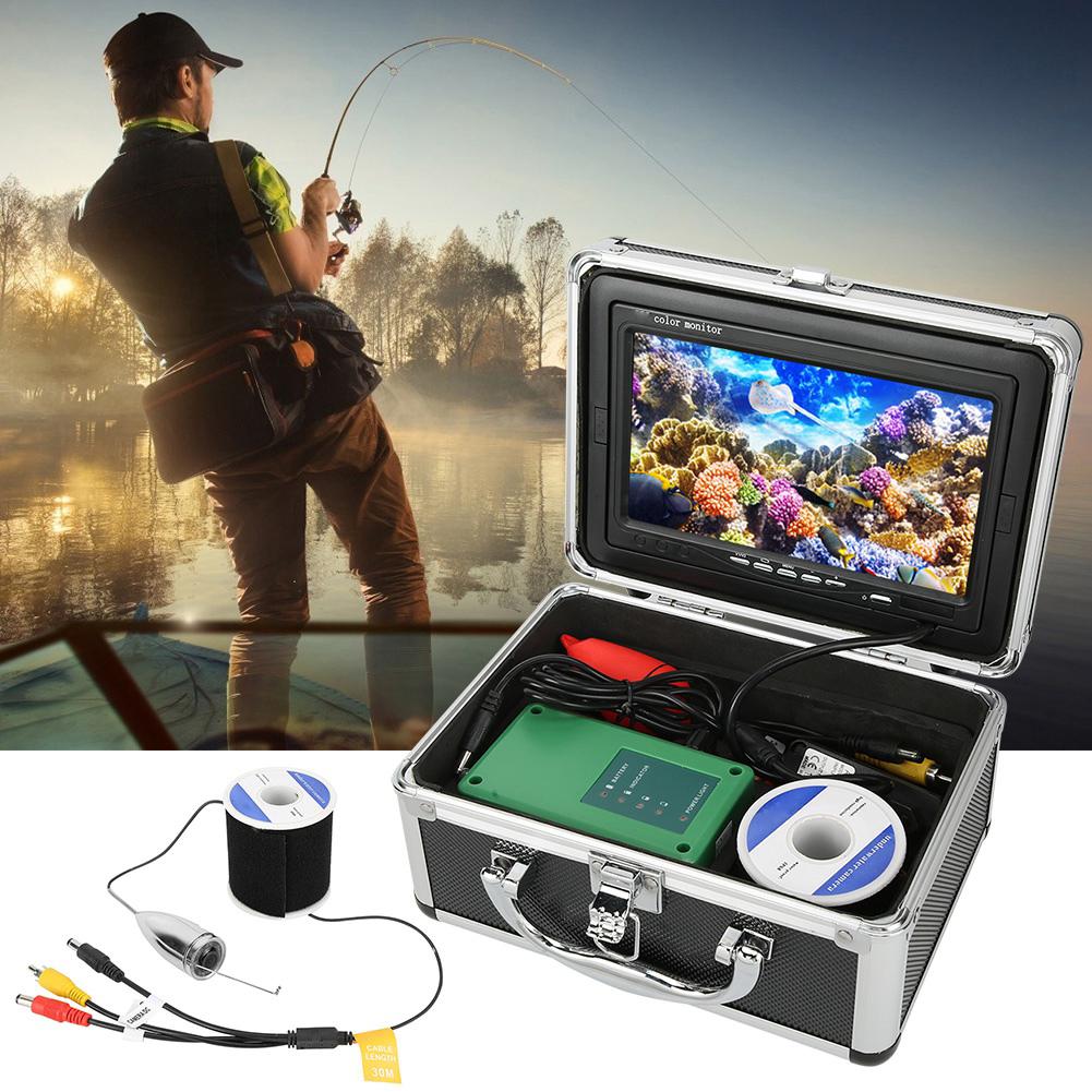 98.4ft 1000 TVL Underwater Camera Fish Finder 6LED IP68 Fishing Camcorder ( Plug )