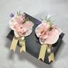 Calla Lily & Phalaenopsis Wedding Corsage Set for Bride, Groom's Parents, Business Meetings.