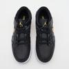 DM1206-071 Nike Air Jordan 1 Low FlyEase Черный Белый Металлический Золотой (Мужской)