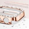 Чехол для Apple Watch серии Ultra 9/8/7/6/5/4/SE, блестящий защитный чехол с искусственными бриллиантами для IWatch 38/40/41/42/44 мм/45 мм/49 мм