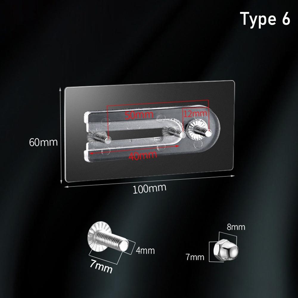 Без перфорации Двойное отверстие Винты Наклейка На Стену Вешалка Для Фотоаппарата Гвоздь Бесплатные Наклейки