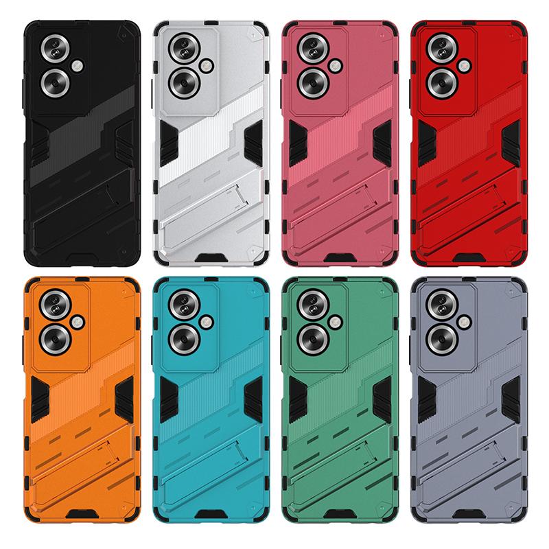 Для Oppo A79 A38 A18 A58 A78 A17 A97 A57 A57e 5G Punk Armor противоударный бампер прочный прорезиненный ПК подставка держатель чехол чехол