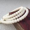 White Jade Bodhi Seed 108-Bead Prayer Bracelet - Natural Buddhist Hand String