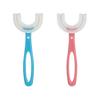Two U-Shaped Manual Toddler Toothbrushes for Ages 2-12, with Soft Silica Gel Brush Heads for Teeth Protection and Oral Cleaning, Suitable for Kids (Ty