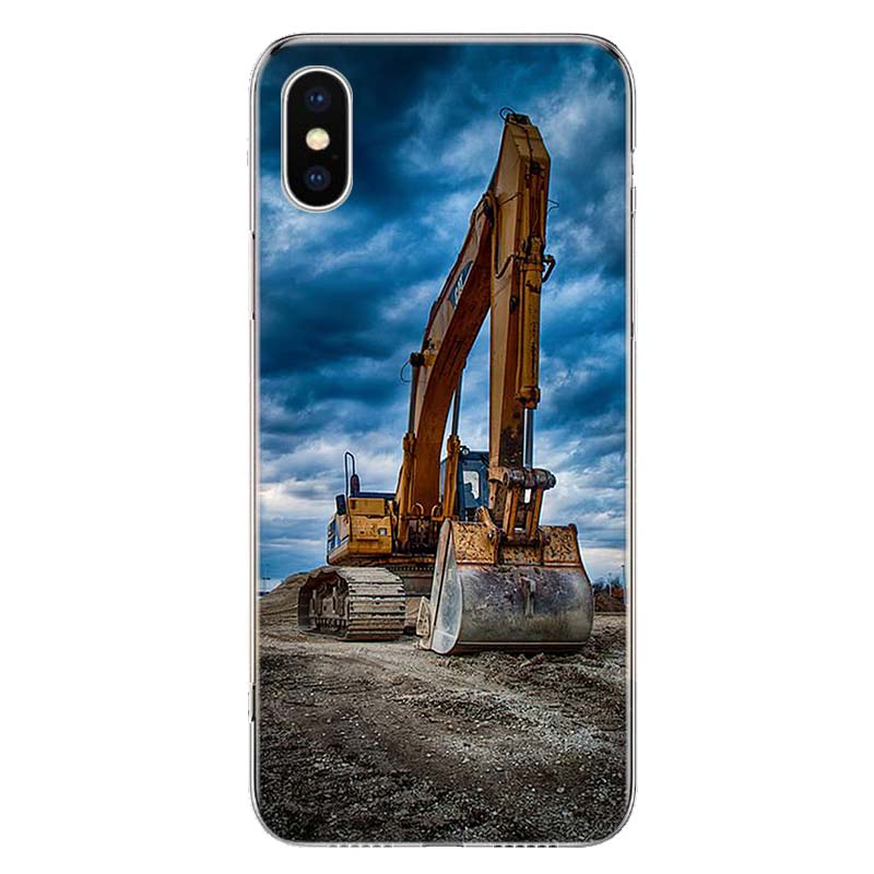 Чехол для телефона «Экскаваторная техника, бульдозер, человек» для Apple iPhone 11 12 13 14 Pro 7 XR X XS Max 6 6S 8 Plus + Mini 5 SE