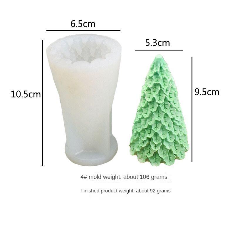3D Simulation Christmas Tree Pine Cone Silicone Mold Mousse Cake Mold Baking Utensils Aromatherapy Handmade Candles Making Tools