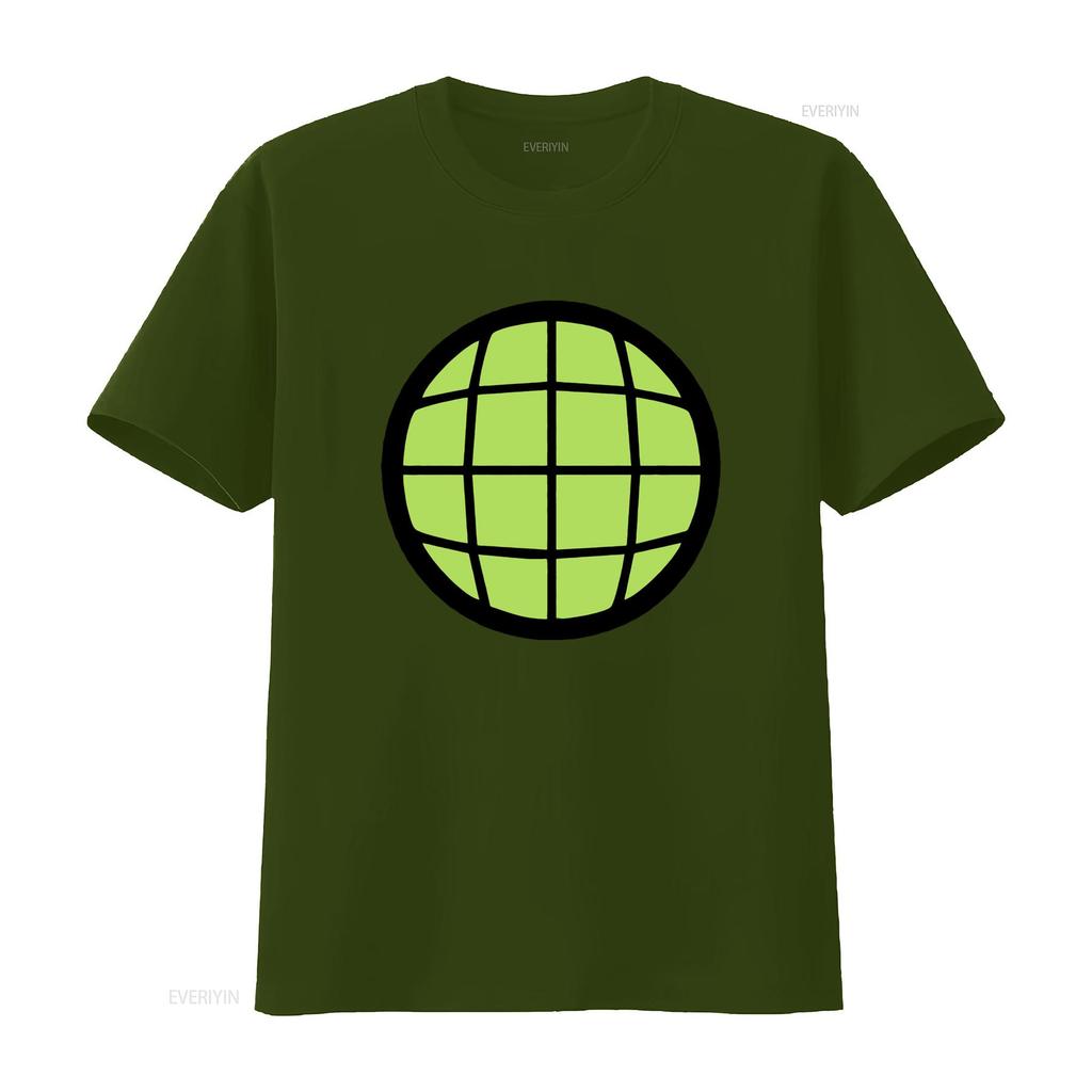 Captain Planet Planeteer T Shirt Dxxv Green Globe Print Vintage Washed Fashion Stretched Versatile Casual Breathable