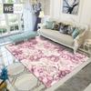3D розовый и фиолетовый цветочный ковер для гостиной и спальни