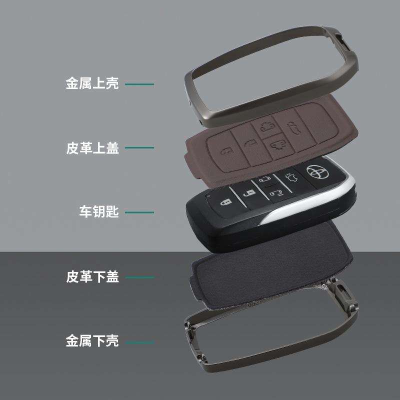 ATH1   Fashion Zinc Alloy Car Key Case Cover for Toyota C HR CHR Prius RAV 4 Camry Corolla 2017 2018 2020 2021 Keychain Accessories