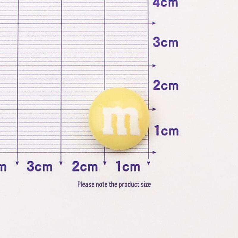 Набор для DIY из смолы с разноцветными M&M's: Чехол для телефона, Резинка для волос, Заколка для волос, Украшение, Наклейка на стакан для воды, Пенал