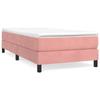 Maison Exclusive - Sommier à lattes de lit avec matelas Rose 90x200 cm Velours