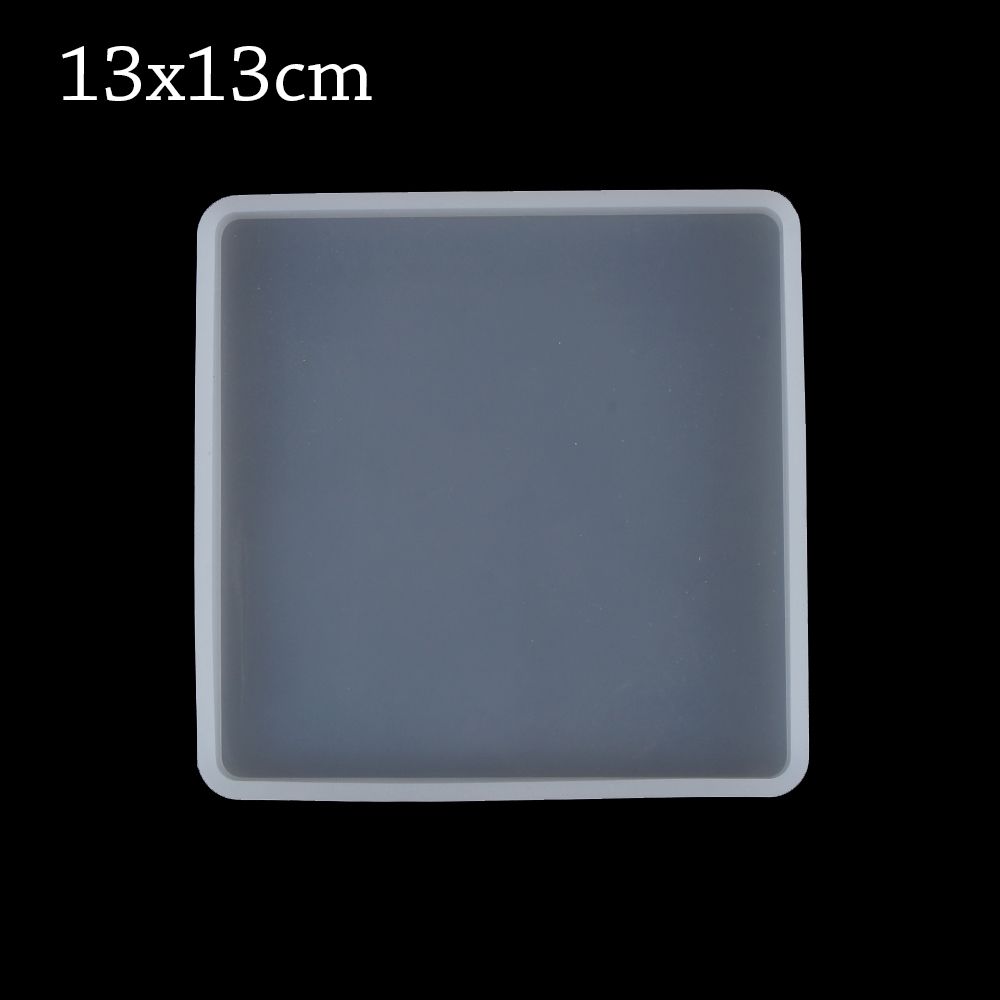 Pendant Agate Silicone Cup Mad Coaster Mold Jewelry Making Mould Epoxy Resin Casting Molds Square