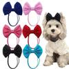 Colorful Dog Hair Bow Headbands Hair Band Pet Costumes Adjustable Pet Hair Bows  Valentine's Day