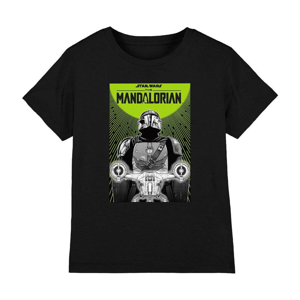 Star Wars The Mandalorian Childrens/Kids Razor Crest Poster T-Shirt