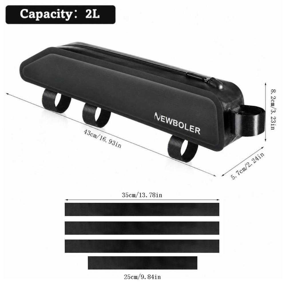 Waterproof Front Tube Bag Portable Cycling Top Tube Bag Bicycle Pannier Bag Road Bicycle