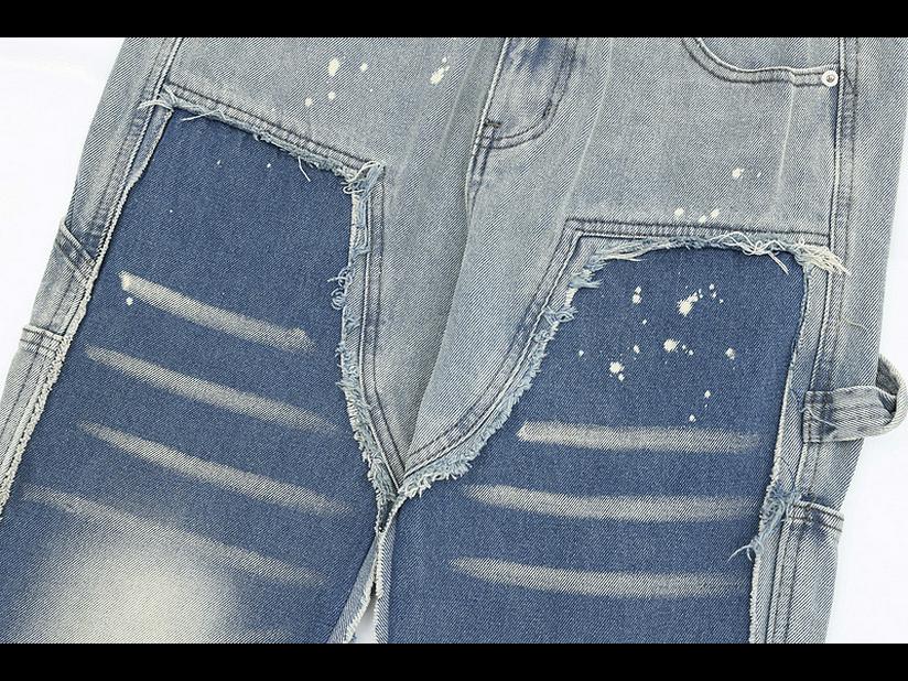 Джинсы American High Street Patchwork Destroyed Gradient